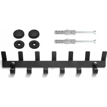 Věšák Černý kovový Šatní ramínko JDC