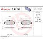 Sada brzdových destiček, kotoučová brzda BREMBO P 24 160