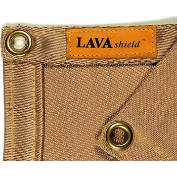 Závěs Svářecí závěs s oky LAVAshield®, odolnost až ± 1000°C | 174 x 174 cm