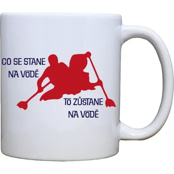 Keramický hrnek s potiskem co se stane na vodě Objem a motiv: 300 ml černý lem