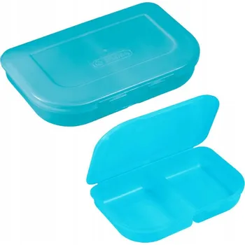 Svačinový box Herlitz SVAČINOVÝ BOX s přihrádkami tyrkysová ŠKOLNÍ PRO DĚTI NA POTRAVINY