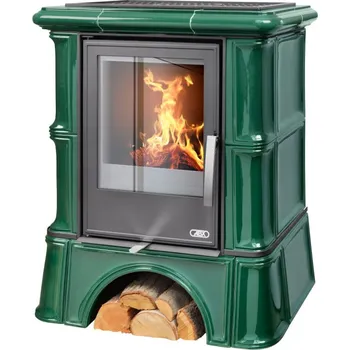 Krbová kamna ABX, spol. s.r.o. ABX BAVARIA K I kachlová kamna 5-12,4kW, s výměníkem, zelená flaschengrun
