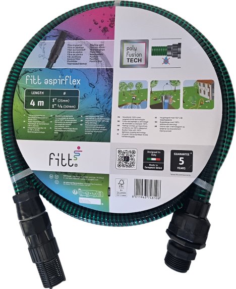 Sací hadice ASPIRFLEX 1" s košem a šroubením, délka 4 m
