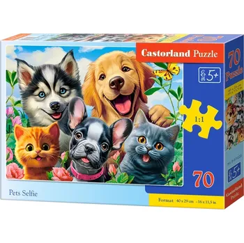 Puzzle Puzzle Castorland 70 dílků premium - Zvířecí selfie