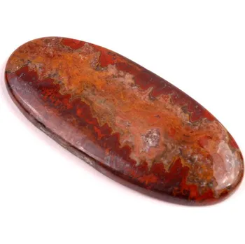 Korálek Kabošon Seam Agate č.3923 (55x24x6mm)