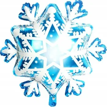 Balónek Balón Sněhová Vločka Zimní balón Frozen L126