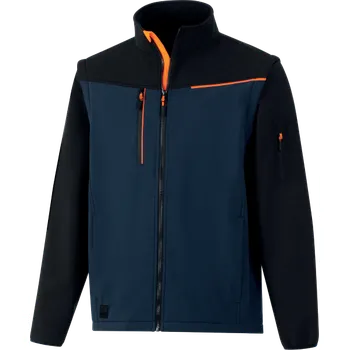 pracovní bunda Bunda 2 V 1 Delta Plus softshell SOCCIA Barva: Námořnická Modrá/ Černá, Velikost: 2XL