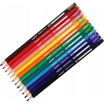 Pastelka SADA 12 STIRATELNÝCH pastelky Carioca Colors Šestihranné PASTELKY