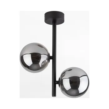 Černé stropní svítidlo koule ESTERA II