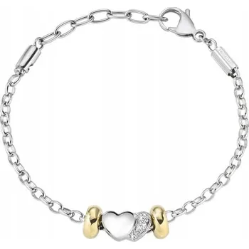 Náramek Morellato Ocelový dvoubarevný náramek Kapky Srdce SCZ714