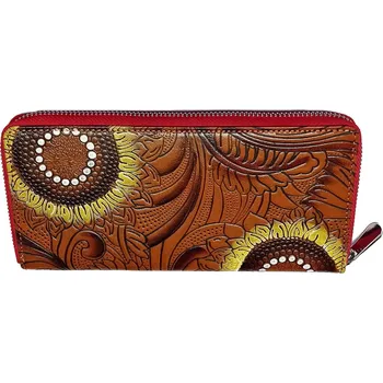 Talacko 012-B dámská kožená peněženka hnědá