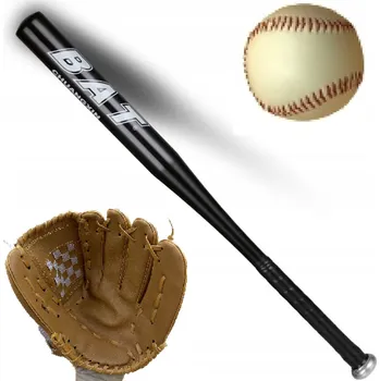BASEBALLOVÁ SADA: pálka 25" černá + rukavice + míček