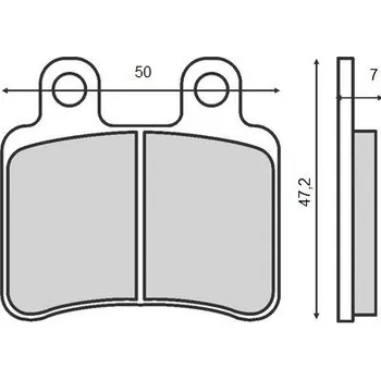 Brzdová destička BRENTA brzdové destičky KH350 (organické) DERBI/HM/PEUGEOT/MBK/YAMAHA/RIEJU/CPI, přední (BRENTA brzdové destičky KH350 (organické) DERBI/HM/PEUGEOT/MBK/YAMAHA/RIEJU/CPI, přední)