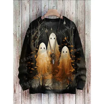 Dámský svetr Unisex svetr s potiskem CS1128 Ghost Swing Velikost: 5XL, Barva (Varianta): Svetr 4