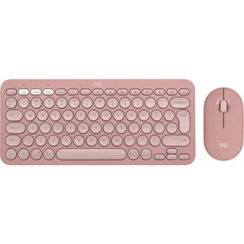 Set klávesnice a myši Logitech Pebble 2 Combo MK380s, Rose - US INTL
