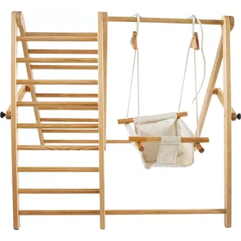 Dětská houpačka Chipolino Dřevěný žebřík a houpačka 164547