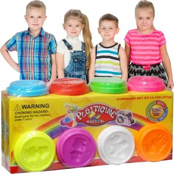 Modelovací hmota PLASTELÍNA Umělecká modelovací hmota 8 barev IDEÁLNÍ PRO NEJMENŠÍ, kvalitní