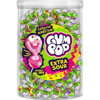 Bonbon Argo Lízátko Gum Pop extra kyselé 100x15g
