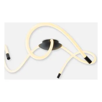 Černé stropní LED svítidlo BALBO