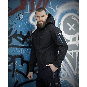 Pánská softshellová bunda 4TECH černá Pánská softshel bunda