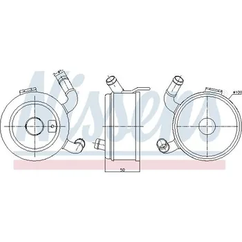 Chladič motoru Olejový chladič, motorový olej NISSENS 91371