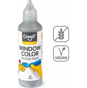 barva na zeď Creall barva na sklo Window color, 80 ml, šedá