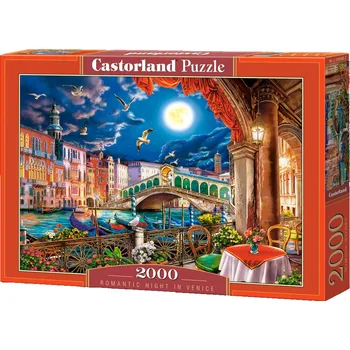 Puzzle Puzzle Castorland 2000 dílků - Romantický večer v Benátkách