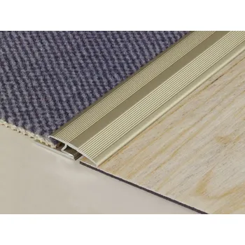 Podlahová lišta Profilteam spojovací kobercový profil 35*2000 Šampaň E02