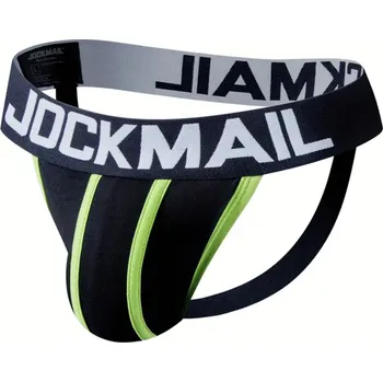 Pánské erotické prádlo JOCKMAIL - Jocks - modrá / červená / černá / námořnická modrá Barva: Černá, Velikost: M