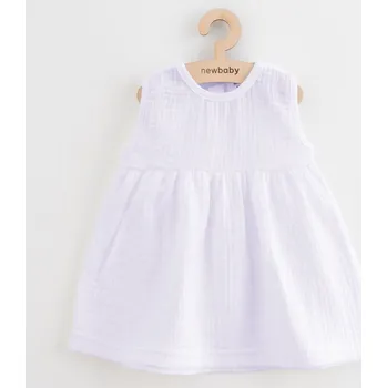 Kojenecké šaty Kojenecké mušelínové šaty New Baby Elizabeth, vel. 80 (9-12m)