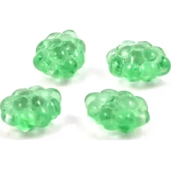 Korálek Korálky skleněné zelené hrozny – 4 ks