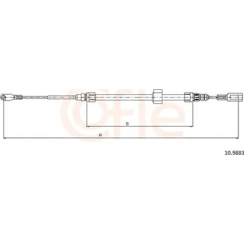 Brzdový systém Tažné lanko, parkovací brzda COFLE 10.9883