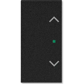 ABB LEVIT Ovladač 6220H-A02002 63, 2násobný levý/pravý, symbol žaluzie, onyx 6220H-A02002 63