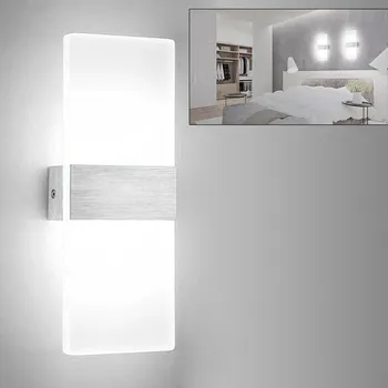 IP kamera LED LAMPA NÁSTĚNNÁ BÍLÁ MODERNÍ 18W 85-265V