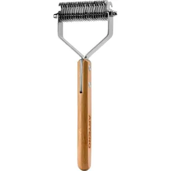 Péče o srst a drápky ARTERO Bambusový vyčesávač oboustranný velký "Nature Collection"