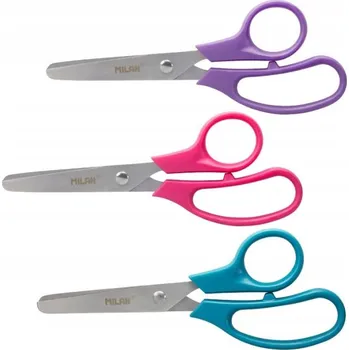 Školní nůžky univerzální, dětské nůžky 133 mm Milan 13,4 cm