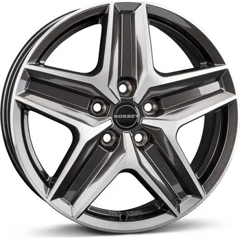 Alu kolo Alu disk Borbet CWZ 6x17, 5x112, 66.5, ET30 mistral anthracite glossy polished