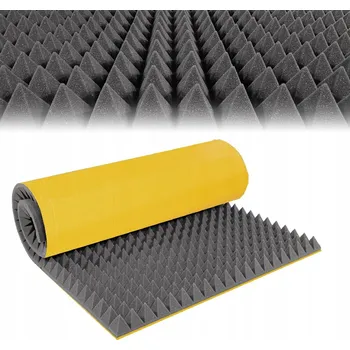 akustická pěna Akustická pěnová deska / odhlučňovací panel - pyramidy 200 x 100 x 7 cm