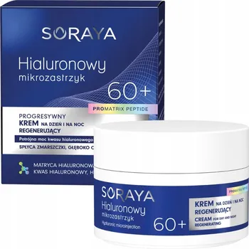 Pleťový krém Soraya Hialuronový Mikrovstřik Progresivní Regenerační Krém 60+ 50 ml