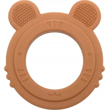 Kousátko na zuby Bosso Baby silikonové hnědé