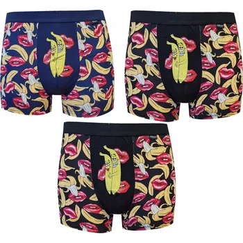 Boxerky Pánské bavlněné boxerky Miego 3 ks (velikost M)