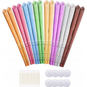 Dortová svíčka Ušní svíčky vícebarevné voskové 16 ks