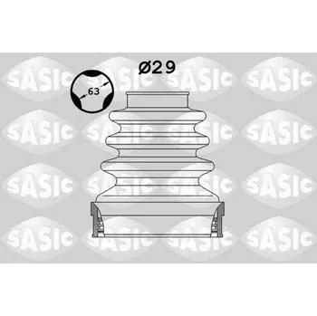 Hřídel nápravy Sada měchů, hnací hřídel SASIC 2873883