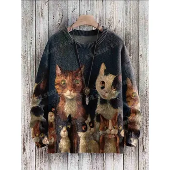 Dámský svetr Unisex svetr s potiskem CS1117 Halloween Cute Ghost Velikost: 4XL, Barva (Varianta): Svetr