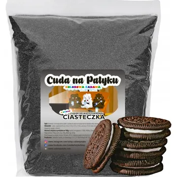 Výrobník cukrové vaty Stroj na výrobu cukrové vaty Cuda na Patyku Ciasteczka Černý + Černý Cukr na cukrovou vatu 1 KG S černý 1 W