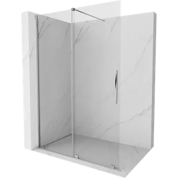 Mexen Velar posuvná sprchová stěna Walk-in 130 x 200 cm, transparentní 8 mm, chrom - 871-130-000-03-01 Sprchové stěny