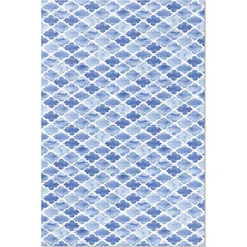 Koberec Vinylový Koberec s potiskem Středomořská mozaika akvarelové dlaždice 60x90 cm