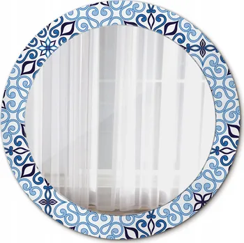 Zrcadlo Moderní Zrcadlo Modrý arabský vzor 70cm