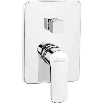 Invena Siros, podomítková 2-výstupová baterie (těleso+krytka), chromová, INV-BP-90-CK2-A