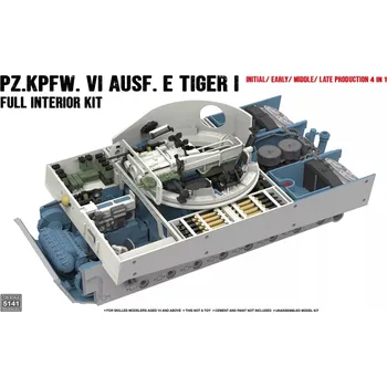 Plastikový model Ryefield model 1/35 Tiger I interior kit: Initial/ Early/ Mid/ Late